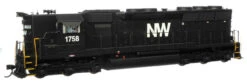 Walthers Proto 920-41155 - EMD SD45 W/ LokSound 5 Sound & DCC Norfolk & Western (NW) 1758 - HO Scale
