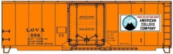Accurail 81413 - 40' Insulated Steel Boxcar (Orange W/ Volcano Logo) American Colloid Company (LOVX) 992 - HO Scale Kit