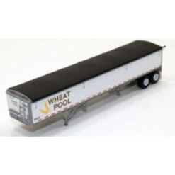 Lonestar Model 6037 - Wilson Ont. Pool Grain Tlr Kit W/ Ptd White Sides/Black Tarp - HO Scale