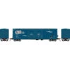 Athearn RTR 67951 - 50' Evans Dbl Door Plug Box Louisville, New Albany & Corydon (LNAC) 5046 - HO Scale