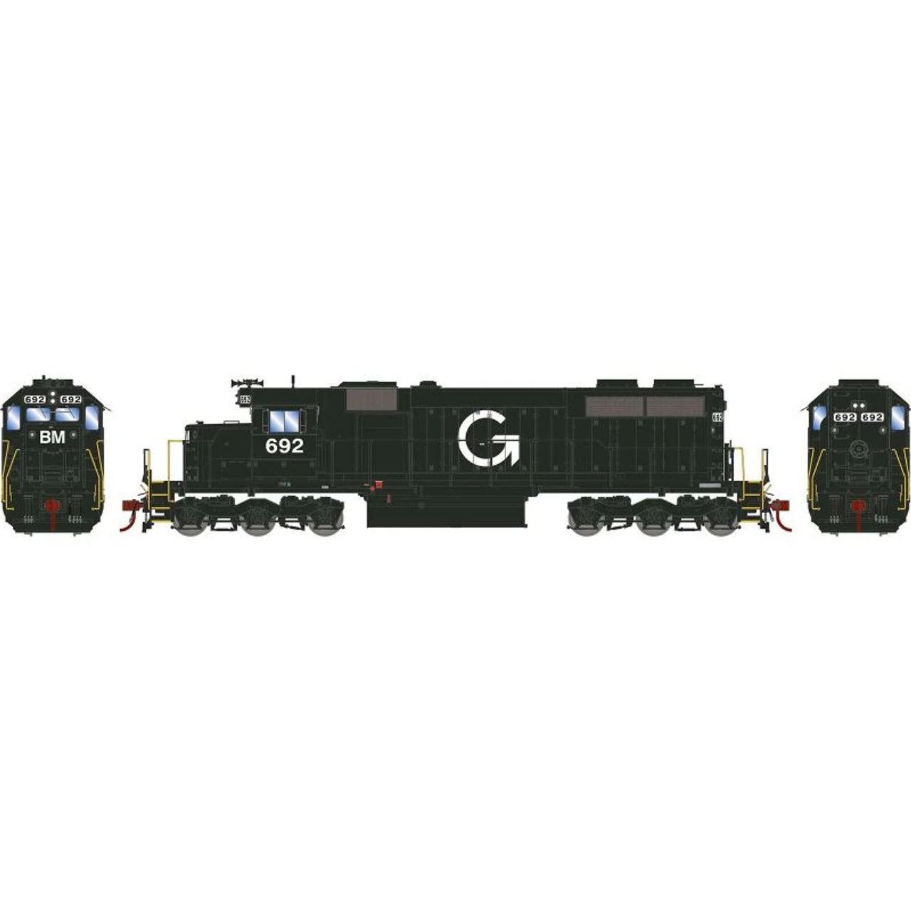 Athearn RTR 71595 - EMD SD39 W/ DCC & Sound Boston & Maine (BM) 692 - HO Scale 3 Athearn RTR 71595 - EMD SD39 W/ DCC & Sound Boston & Maine (BM) 692 - HO Scale