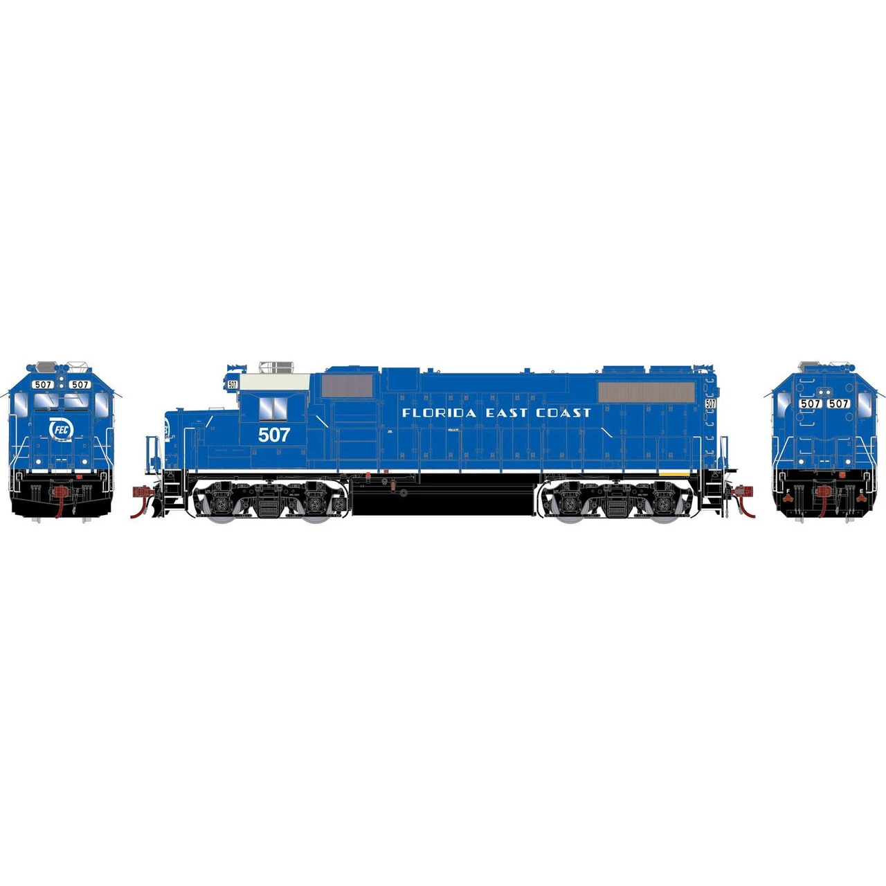 Athearn Genesis 71713 - EMD GP38-2 Florida East Coast (FEC) 507 - HO Scale 3 Athearn Genesis 71713 - EMD GP38-2 Florida East Coast (FEC) 507 - HO Scale