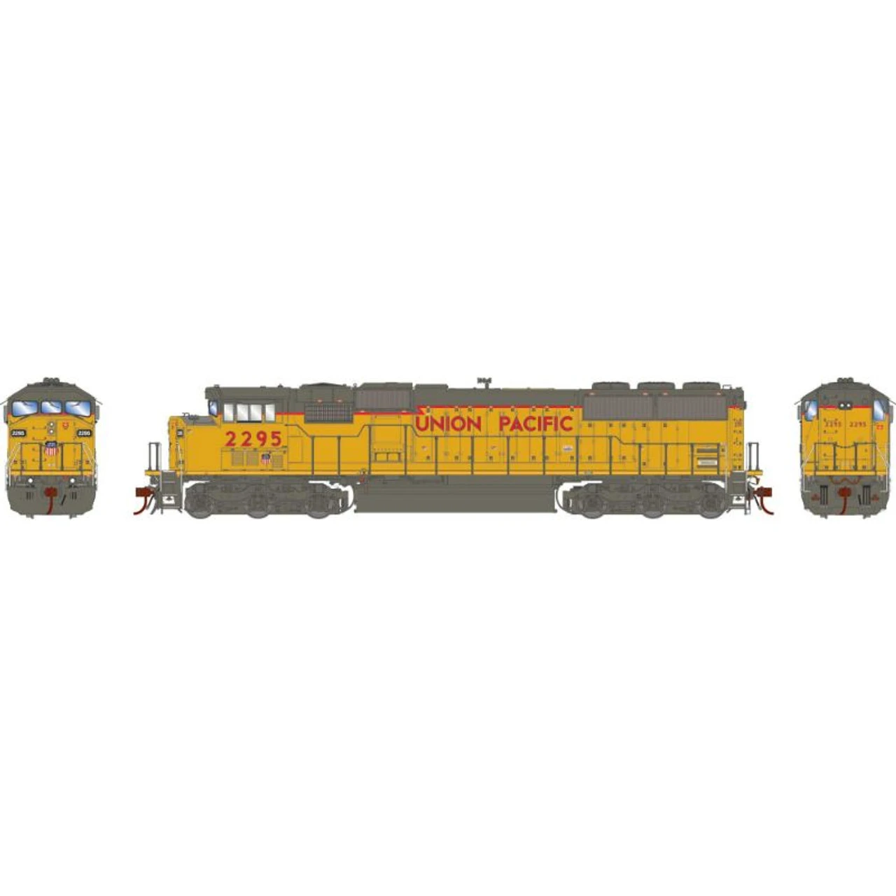 Athearn Genesis 75518 - EMD SD60M "TRICLOPS" Union Pacific (UP) 2295 - HO Scale 3 Athearn Genesis 75518 - EMD SD60M "TRICLOPS" Union Pacific (UP) 2295 - HO Scale