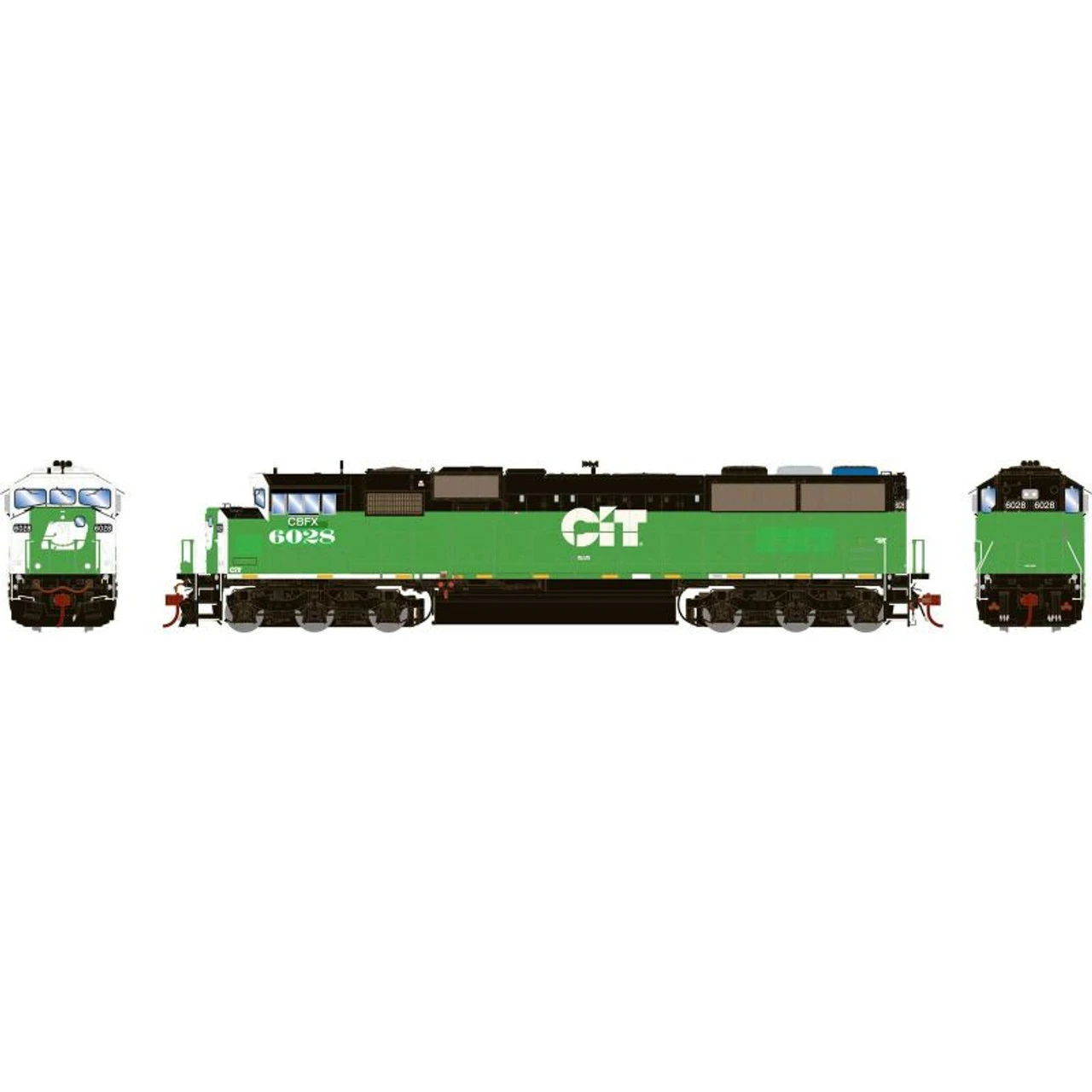 Athearn Genesis 75625 - EMD SD60M "TRICLOPS" W/ Tsunami2 DCC & Sound CIT Group (CBFX) 6028 - HO Scale 3 Athearn Genesis 75625 - EMD SD60M "TRICLOPS" W/ Tsunami2 DCC & Sound CIT Group (CBFX) 6028 - HO Scale