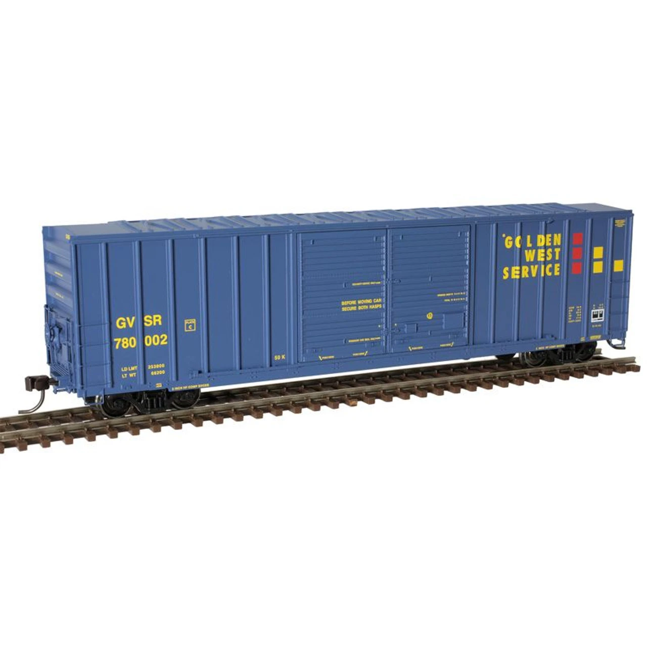Atlas 20006296 - FMC 5503 Double Door Box Car Golden West Service (GVSR) 780021 - HO Scale 3 Atlas 20006296 - FMC 5503 Double Door Box Car Golden West Service (GVSR) 780021 - HO Scale