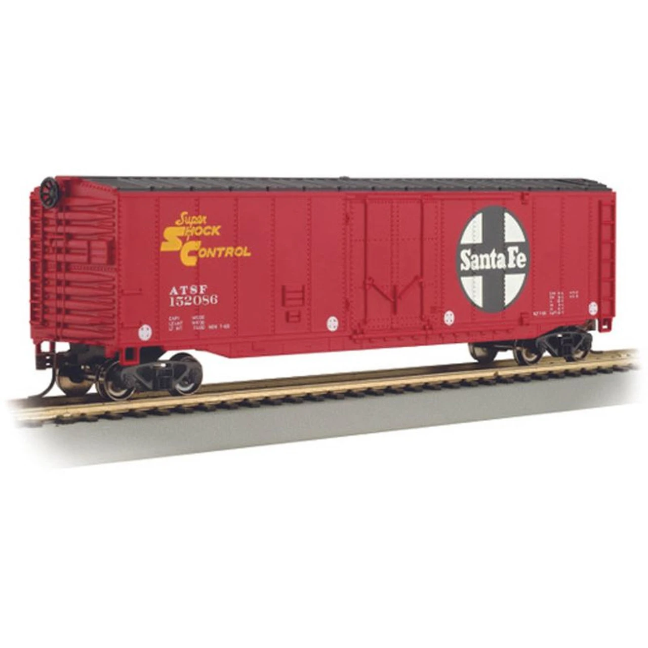 Bachmann 18016 - 50' Plug Door Box Car Atchison, Topeka And Santa Fe (ATSF) 152086 - HO Scale 3 Bachmann 18016 - 50' Plug Door Box Car Atchison, Topeka And Santa Fe (ATSF) 152086 - HO Scale