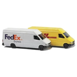 Busch 8304 - Mercedes-Benz Sprinter Cargo Van 2 Pack FedEx & DHL 1 Each - N Scale