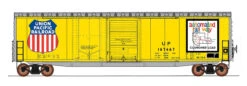 InterMountain 45636-01 - 50' PS-1 Double Door Boxcar Union Pacific (UP) 167667 - HO Scale