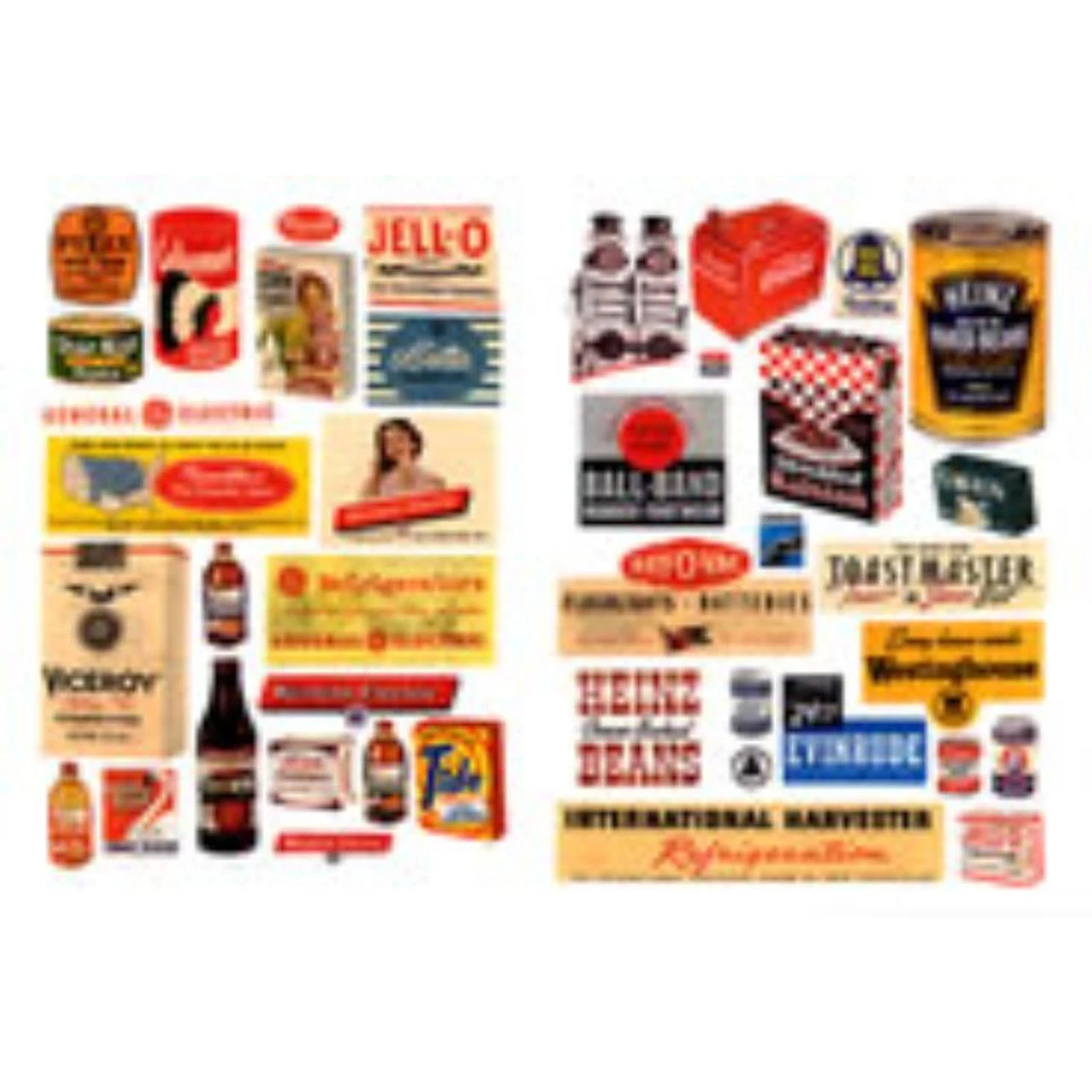 JL Innovative 682 - Household Posters & Signs 1940's And 50's - N Scale 3 JL Innovative 682 - Household Posters & Signs 1940's And 50's - N Scale