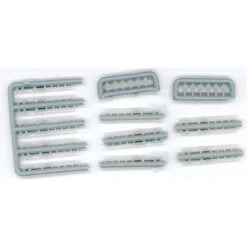 Lonestar Model 12108 - Load Tie Downs; 15 Chain W/Rachet & 12 Roll-Up Tie Downs - HO Scale Kit