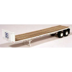 Lonestar Model 5013 - Trailmobile 40' Trailer Kit - Santa Fe (ATSF - White) - HO Scale Kit