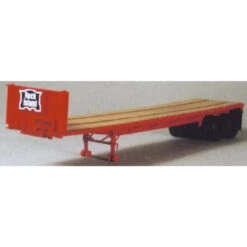 Lonestar Model 5020 - Trailmobile 40' Flatbed Trailer Kit - Rock Island - HO Scale