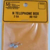 Micro Engineering 80-152 - Telephone Box 2pcs - N Scale -HO Scale Vehicles Sales me80152 31780.1680631094