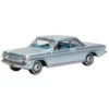Oxford Diecast Oxford 87CH63001 - 1963-1970 Chevrolet Corvair Coupe Silver-Blue - Assembled - HO Scale -HO Scale Vehicles Sales oxf87CH63001 63622.1645223671