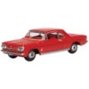 Oxford Diecast Oxford 87CH63002 - 1963-1970 Chevrolet Corvair Coupe Riverside Red - Assembled - HO Scale -HO Scale Vehicles Sales oxf87CH63002 59150.1645223671