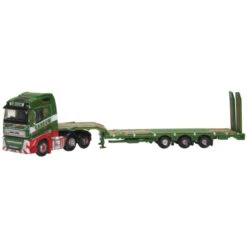 Oxford Diecast NVOL4007 - 2012 Volvo FH4 With Nooteboom 3-Axle Low Loader Trailer - N Scale