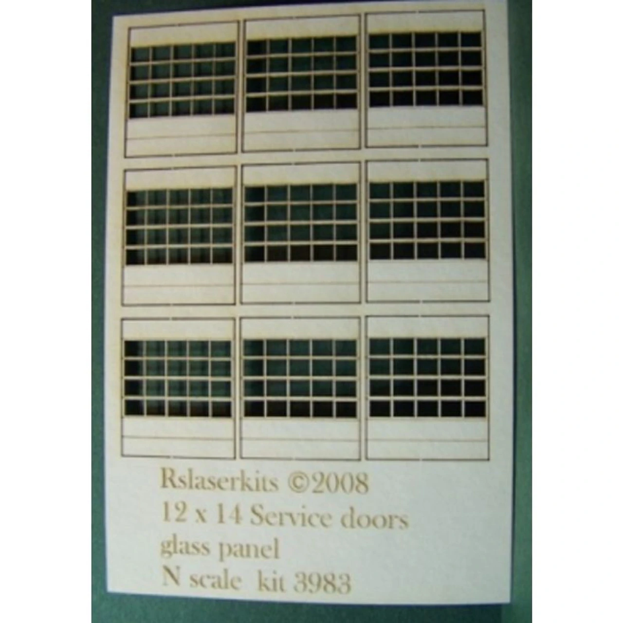 RslaserKits 3983 - 9 - 12x14 Service Doors - N Scale Kit 3 RslaserKits 3983 - 9 - 12x14 Service Doors - N Scale Kit