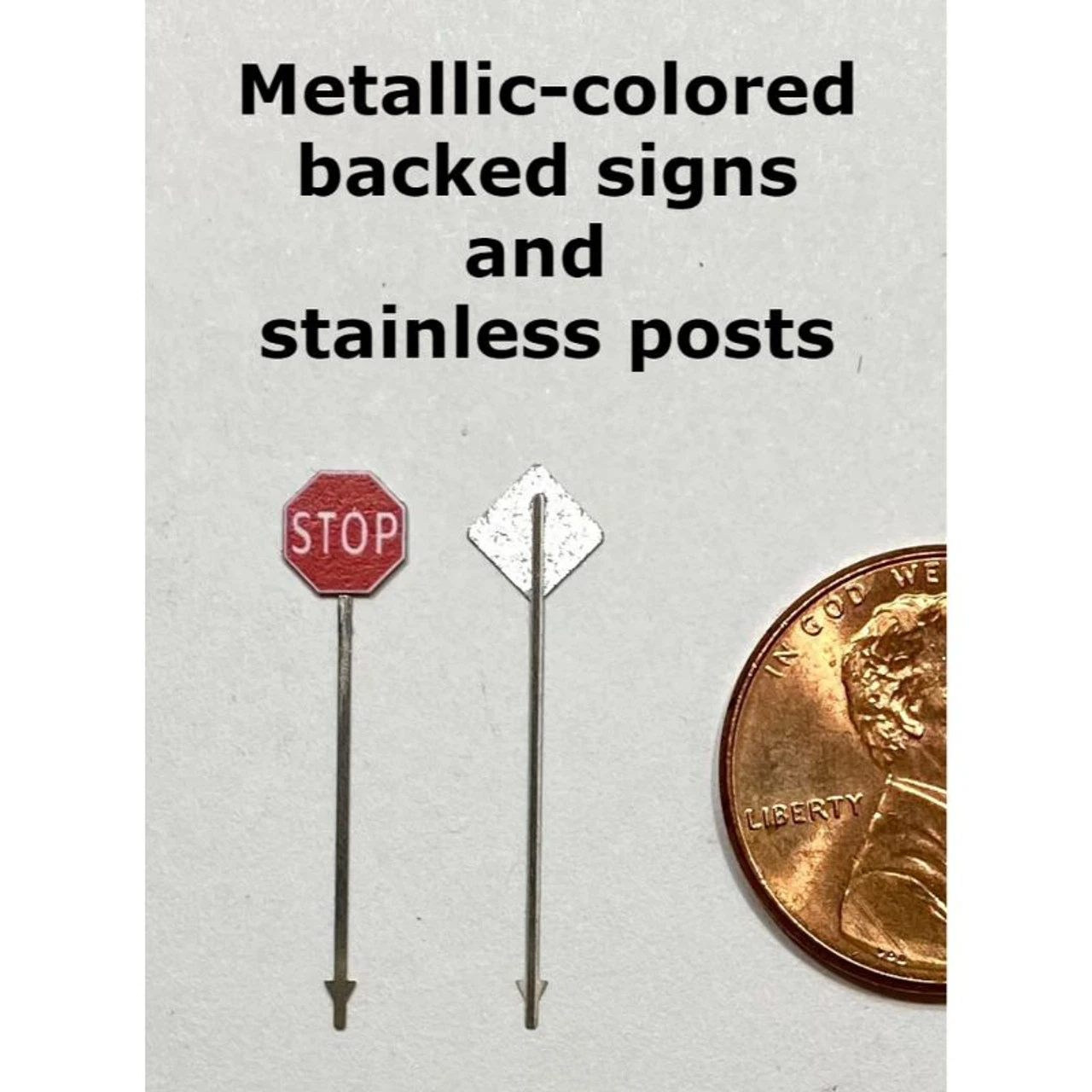 Showcase Miniatures 565 - Traffic Signs - N Scale Kit 3 Showcase Miniatures 565 - Traffic Signs - N Scale Kit