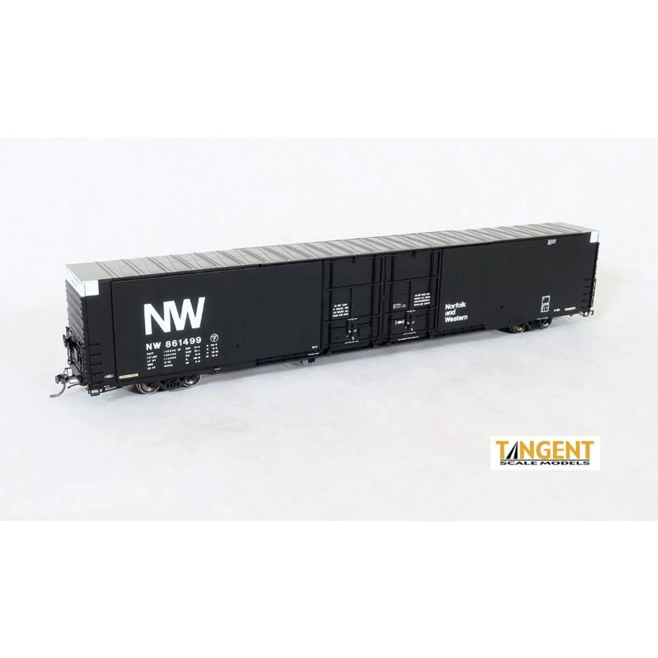 Tangent Scale Models 25042-10 - Greenville 86′ Double Plug Door Box Car Norfolk & Western (NW) 861476 - HO Scale 3 Tangent Scale Models 25042-10 - Greenville 86′ Double Plug Door Box Car Norfolk & Western (NW) 861476 - HO Scale