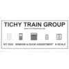 Tichy Train Group 2522 - 80-Piece Window & Door Assortment -HO Scale Vehicles Sales ttg2522 60289.1645224173