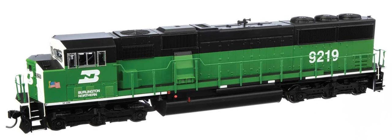 Walthers Mainline 910-20314 - EMD SD60M "TRICLOPS" W/ LokSound 5 Sound & DCC Burlington Northern (BN) 9219 - HO Scale 3 Walthers Mainline 910-20314 - EMD SD60M "TRICLOPS" W/ LokSound 5 Sound & DCC Burlington Northern (BN) 9219 - HO Scale