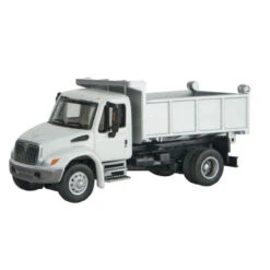 Walthers SceneMaster 949-11635 - 4300 1-Axle Dump - White MOW - HO Scale