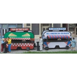 Walthers SceneMaster 949-2903 - Food Trailer - Pizza/Burger - HO Scale Kit